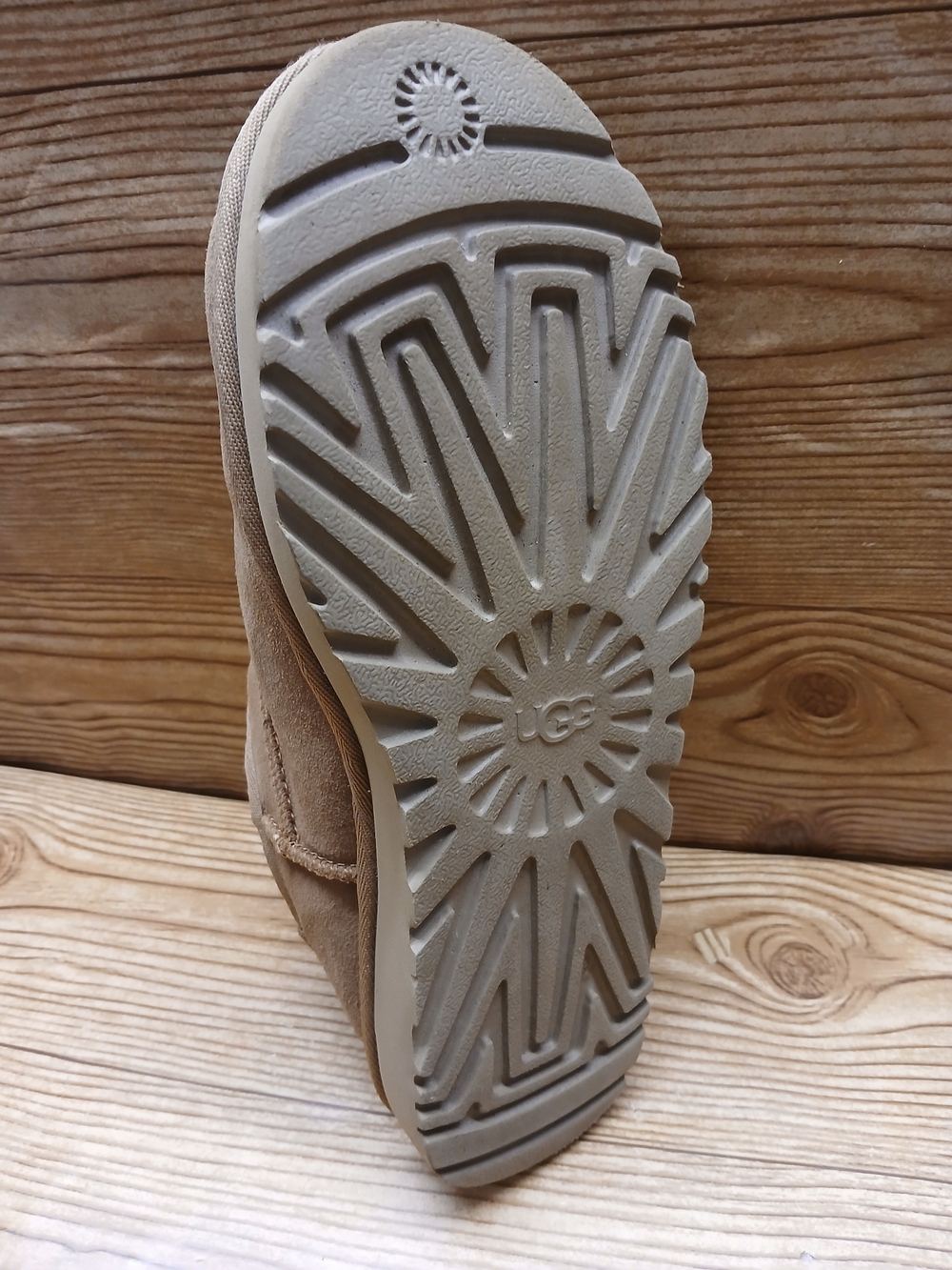 UGG Women's Slip-On Suede Mule in Chestnut - Picture 8 of 14